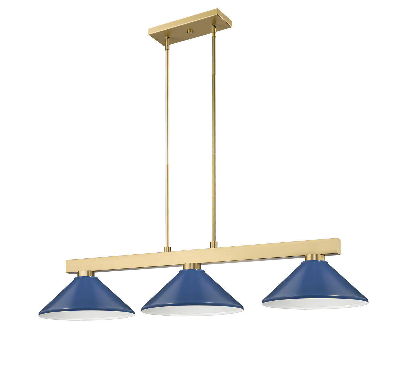 152MGLD-MNB - Cobalt 3 Light 50" Billiard - Modern Gold