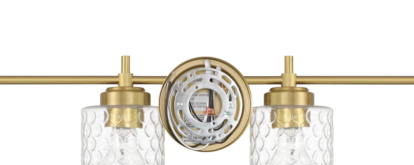 60504-SB - Claire 4 Light 30" Wide Vanity Light - Satin Brass