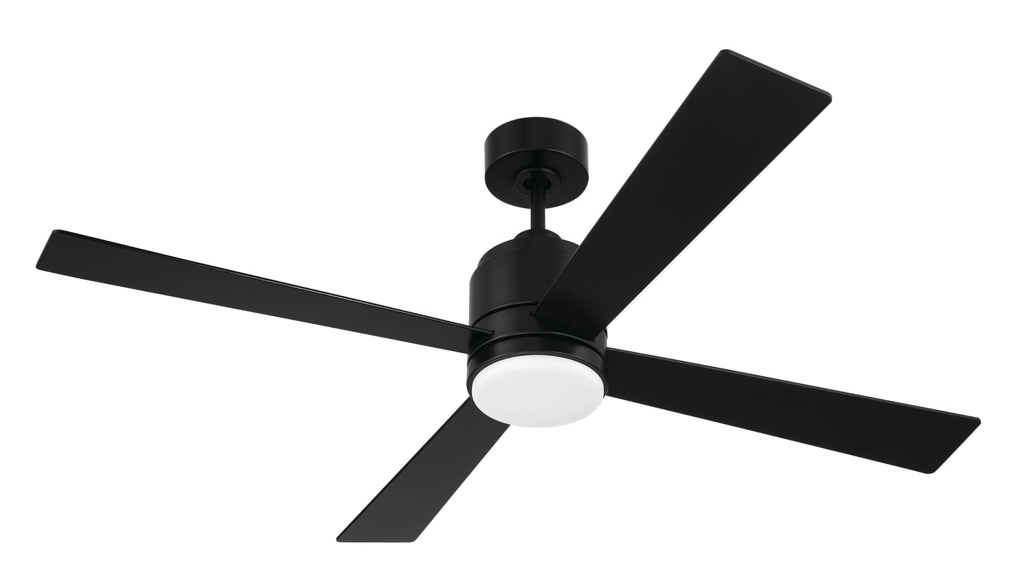 MCY52FB4 - McCoy 52 4 Blade 52" 4 Blade Ceiling Fan with Light Kit - Flat Black