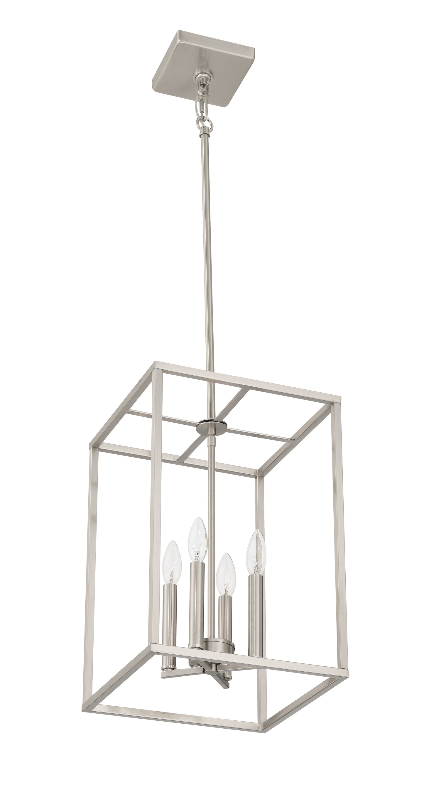 60635-BNK - Signature Foyer 4 Light 12" Wide Foyer Light - Brushed Nickel