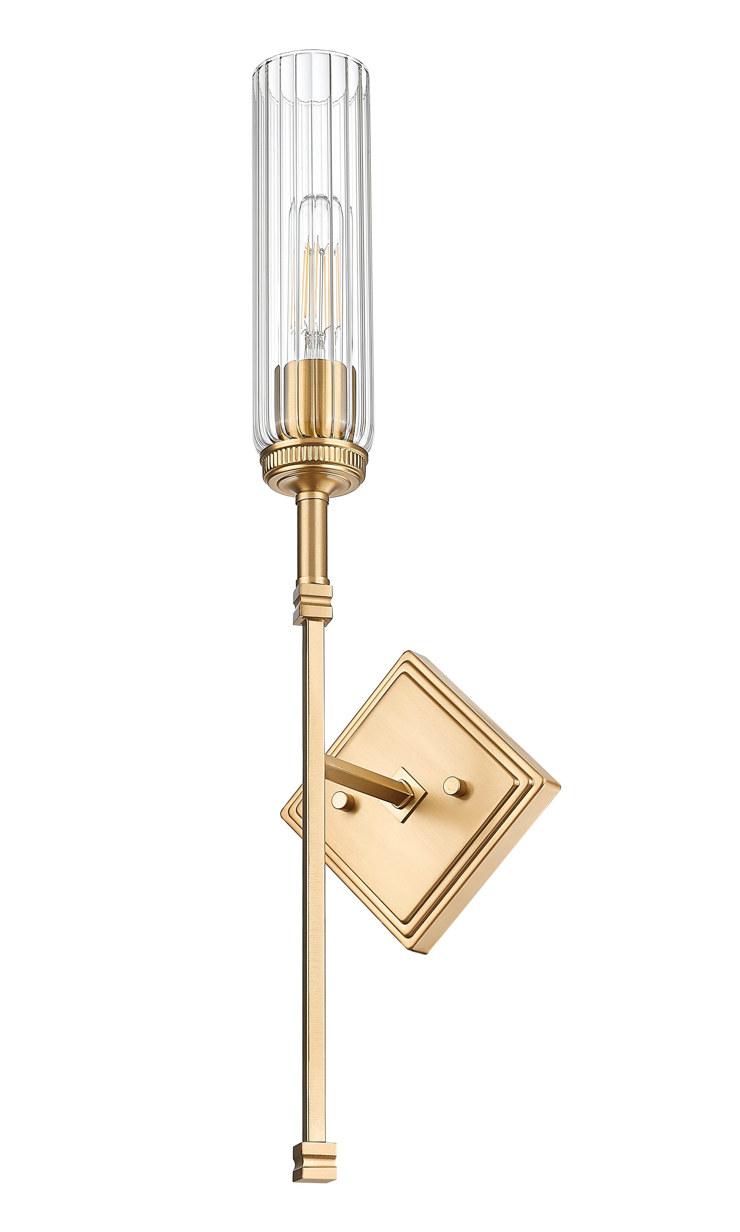 3047-1S-MGLD - Esme 1 Light Wall 24" Sconce - Modern Gold