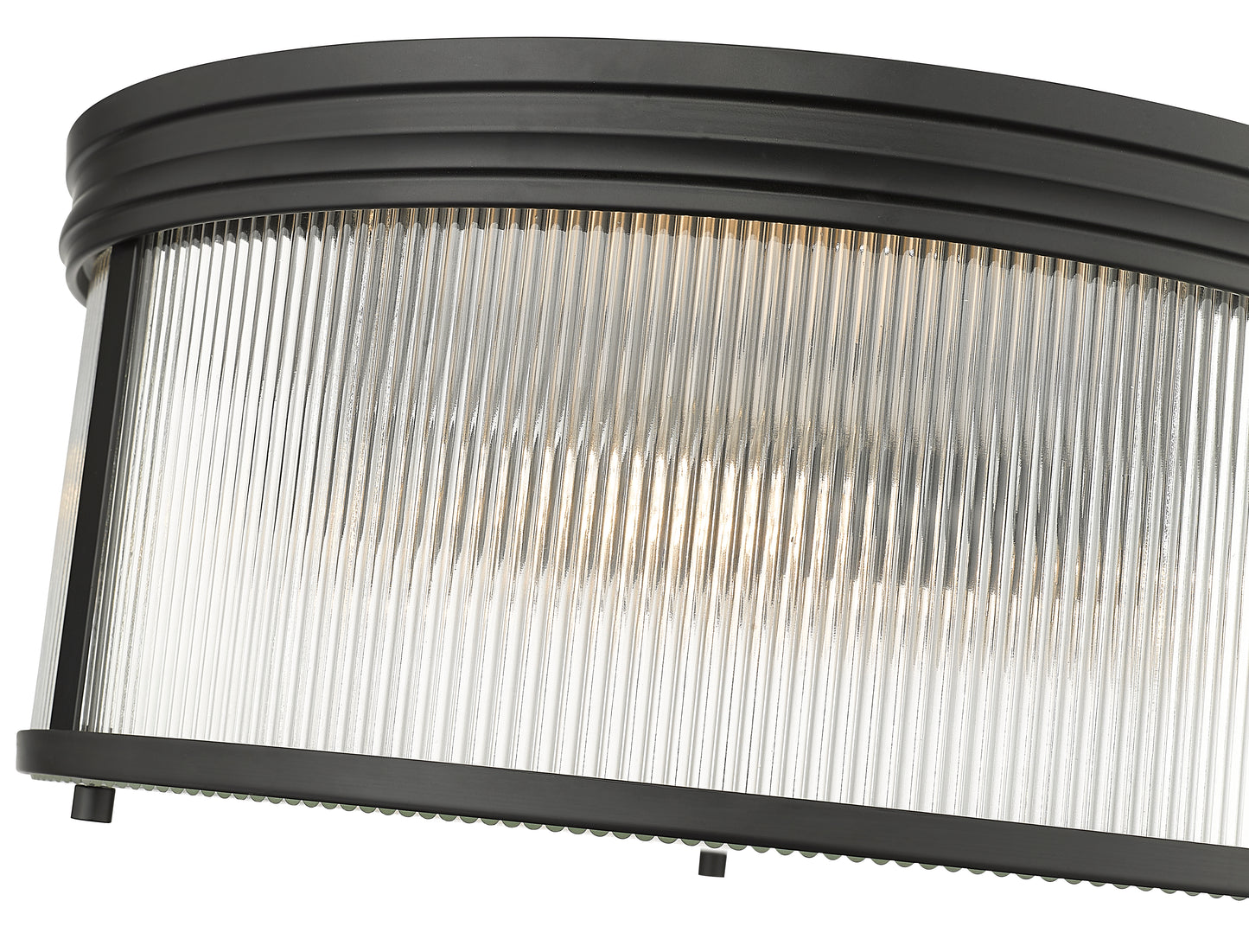 7504FR18-MB - Carnaby 4 Light Flush 18" Mount - Matte Black