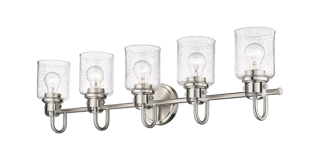 340-5V-BN - Kinsley 5 Light 35" Vanity - Brushed Nickel