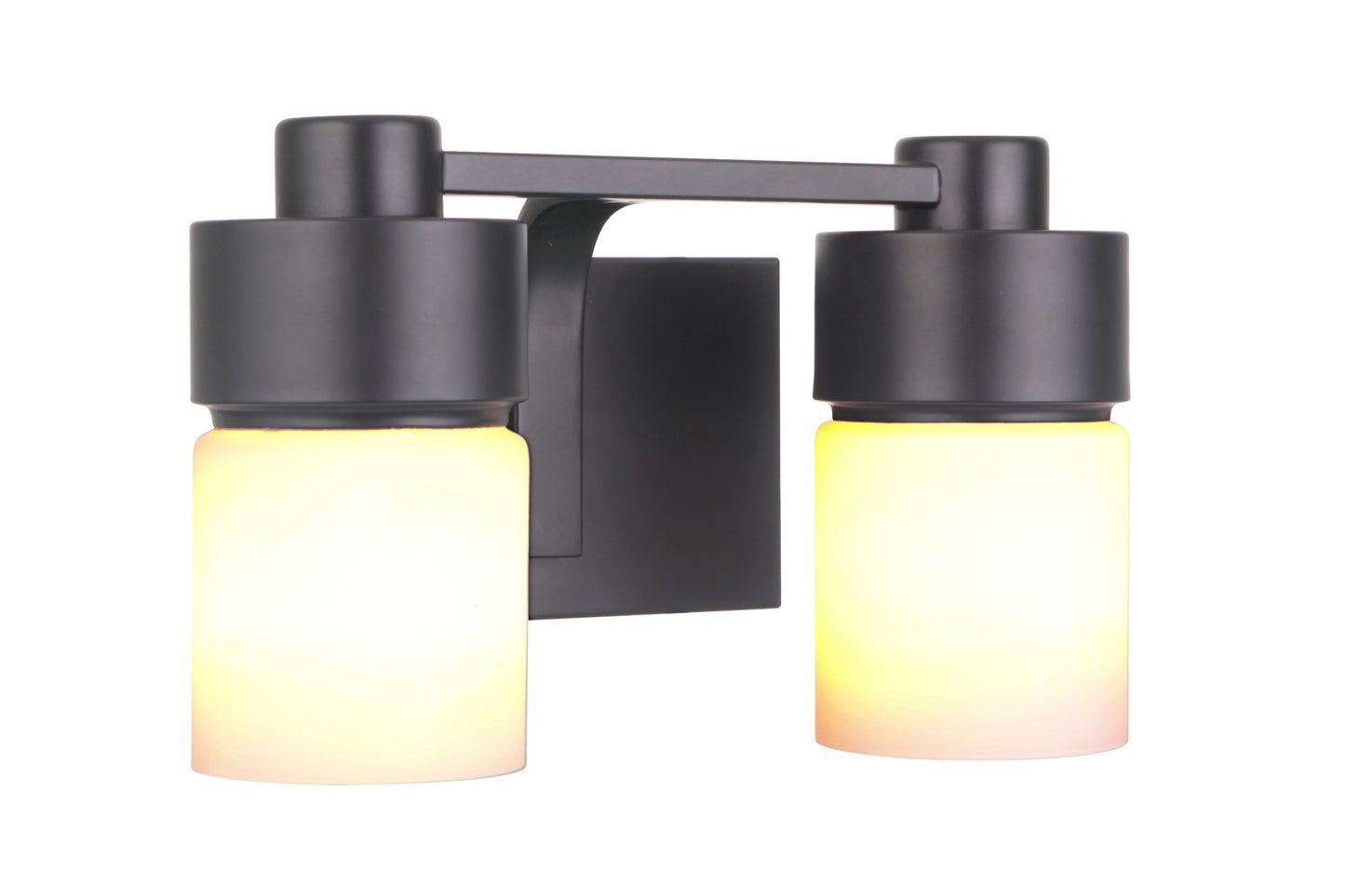 12314FB2 - District 2 Light 13.5" Wide Vanity Light - Flat Black