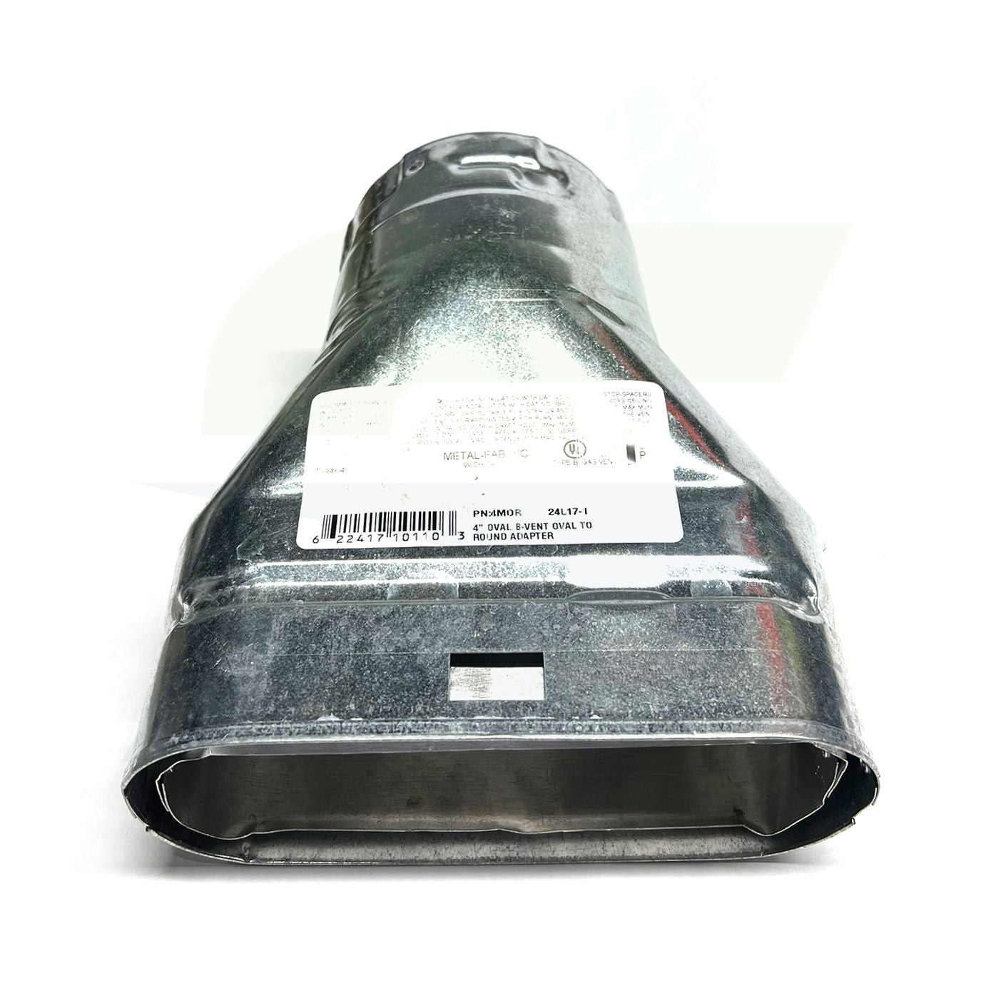 4MOR - Type B Gas Vent Oval to Round Adapter - 4"