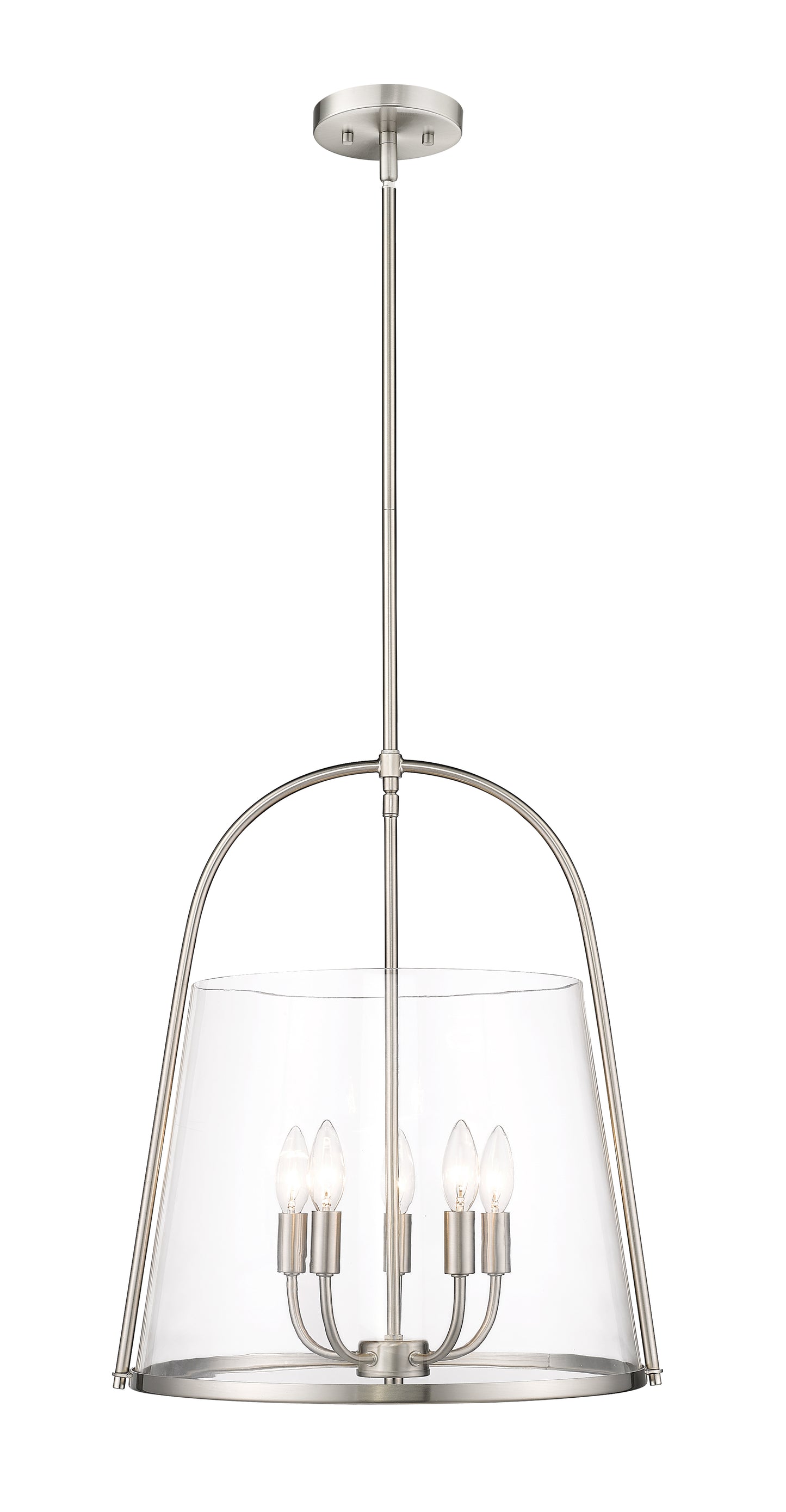 3041P18-BN - Archis 5 Light 18" Pendant - Brushed Nickel