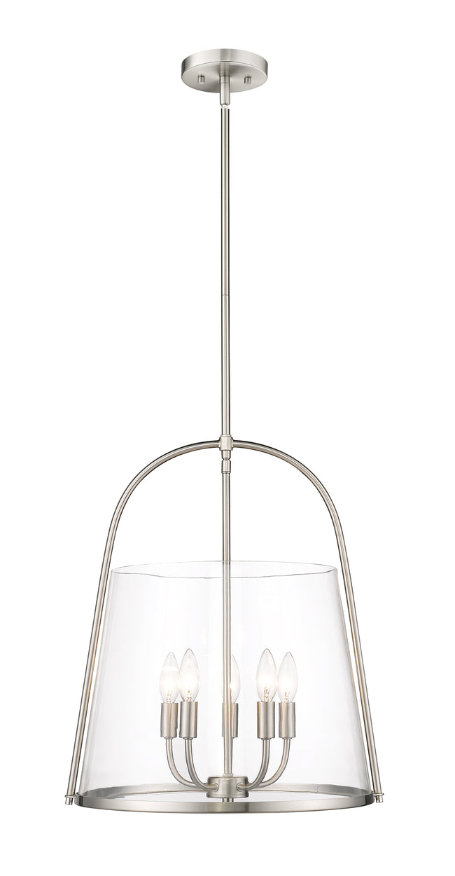3041P18-BN - Archis 5 Light 18" Pendant - Brushed Nickel
