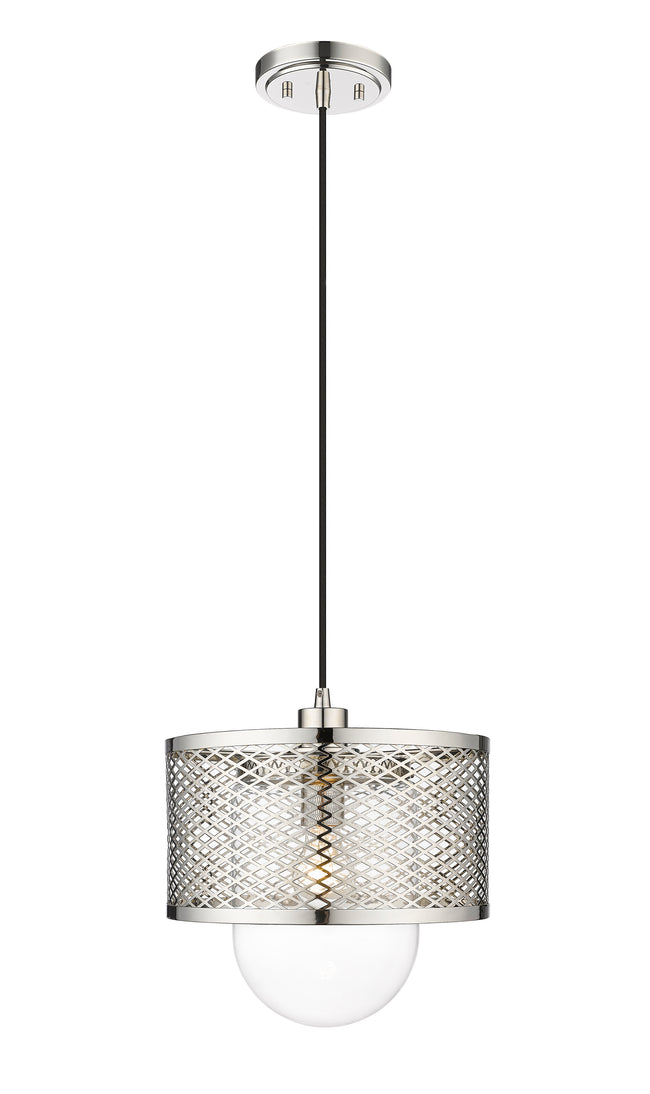 3037P11-PN - Kipton 1 Light 11" Pendant - Polished Nickel