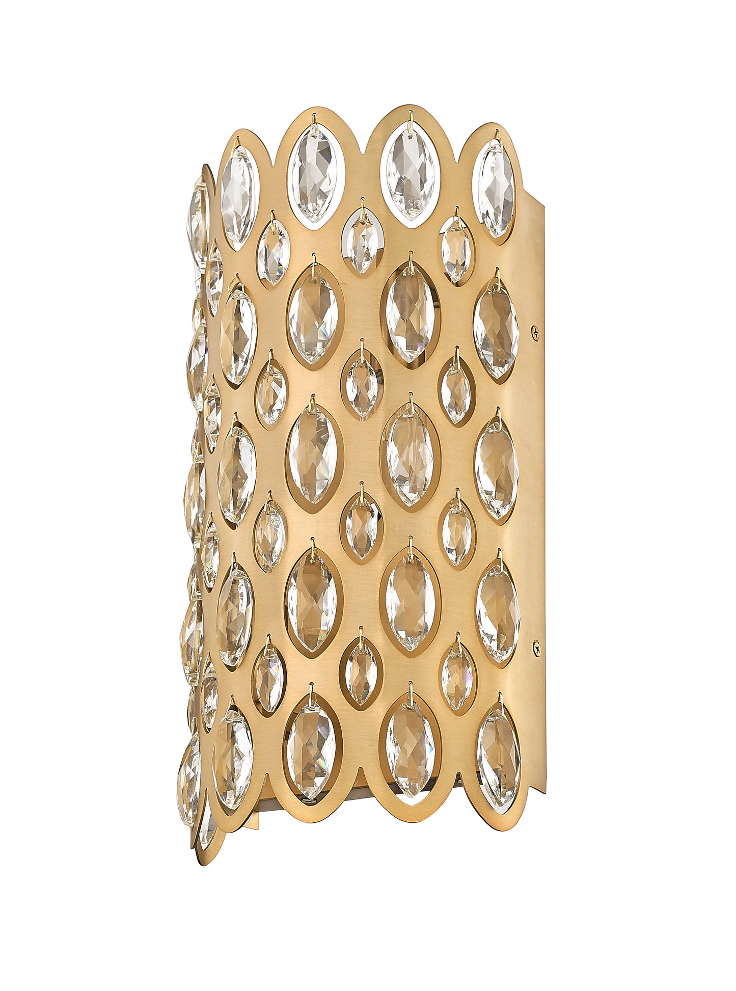 822-2S-HB - Dealey 2 Light Wall 14" Sconce - Heirloom Brass