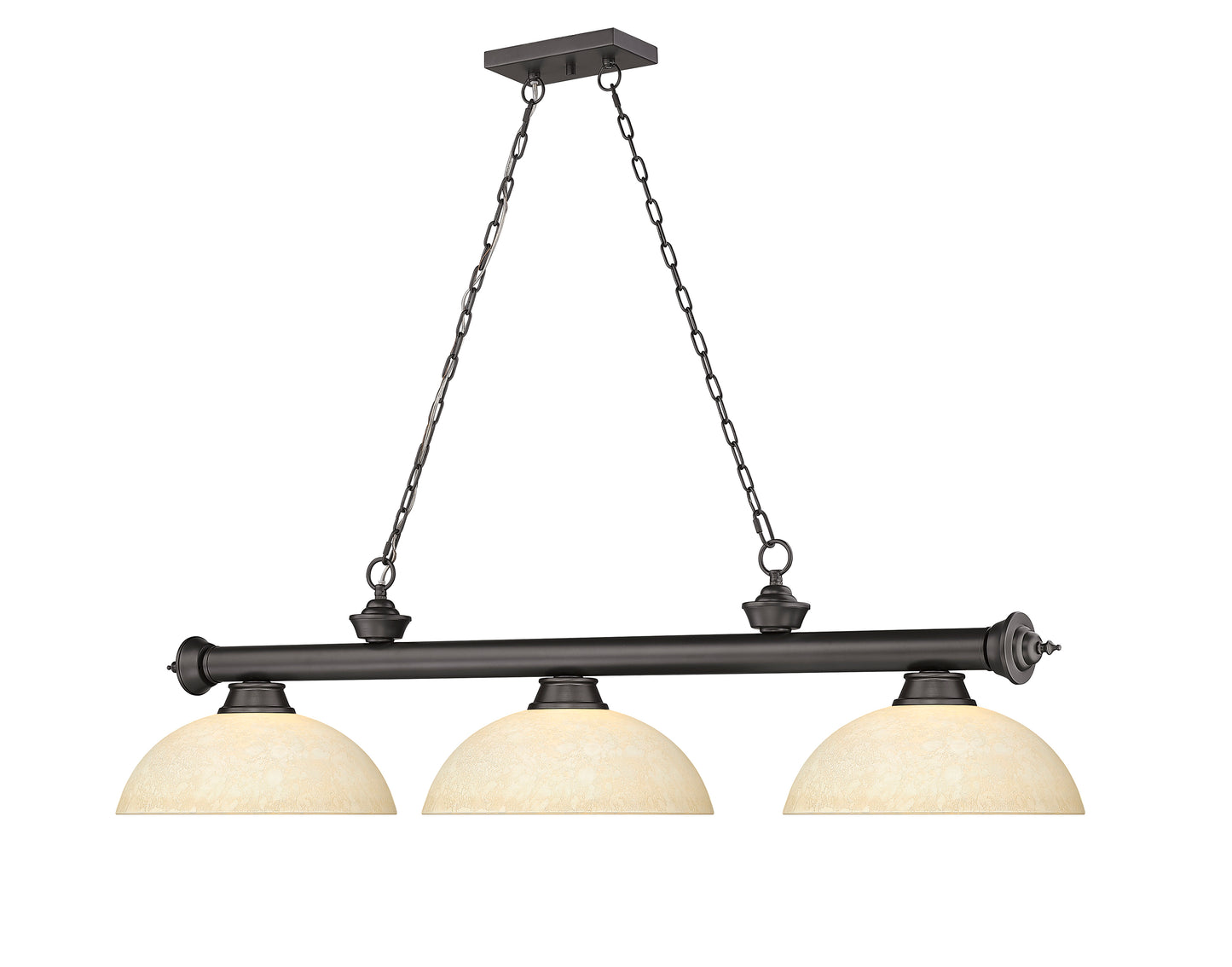 2306-3BRZ-DGM14 - Cordon 3 Light 57" Billiard - Bronze