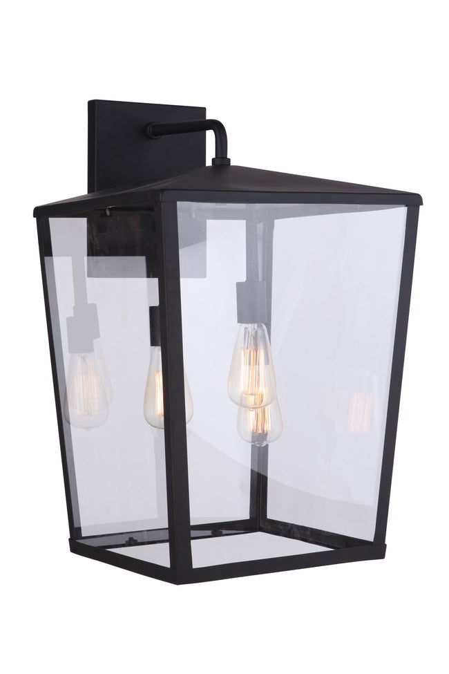 ZA4644-MN - Olsen 3 Light 24" High Outdoor Wall Lantern - Midnight