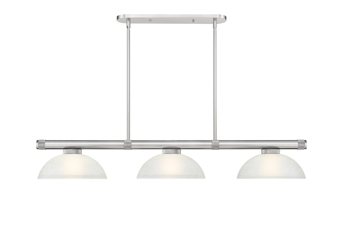 3050-3BN-DWL14 - Vanguard 3 Light 58" Billiard - Brushed Nickel
