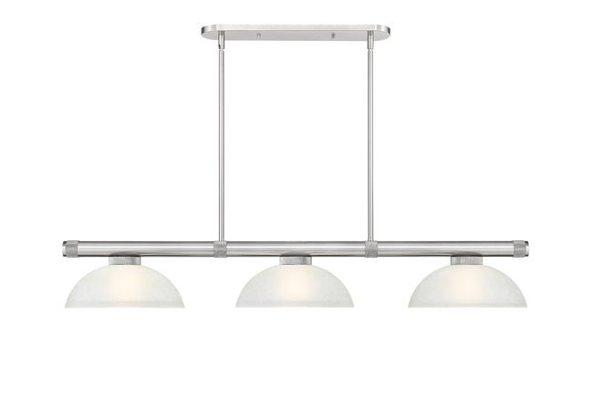 3050-3BN-DWL14 - Vanguard 3 Light 58" Billiard - Brushed Nickel