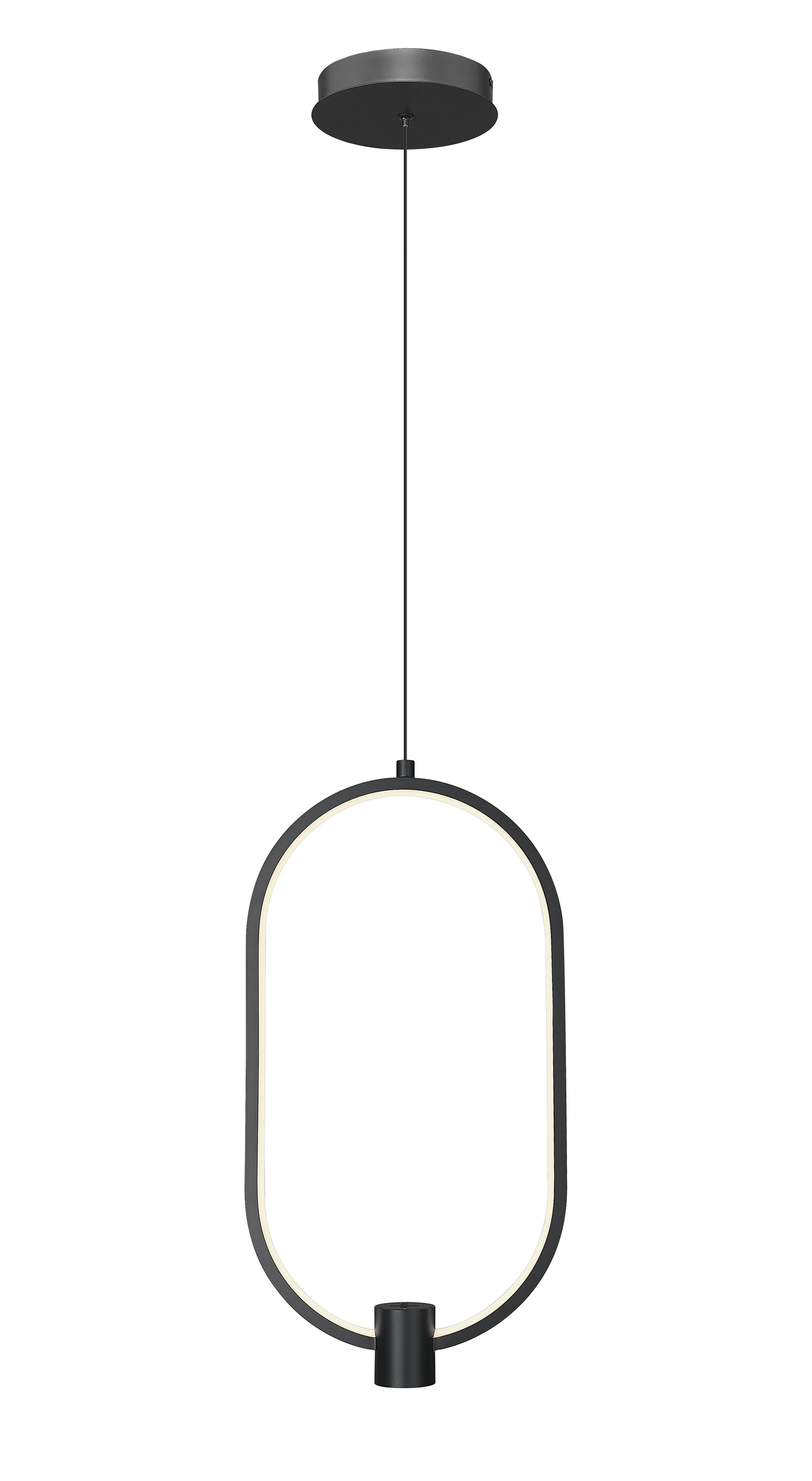 4101-10MB-LED - Saros 1 Light 10" Pendant - Matte Black