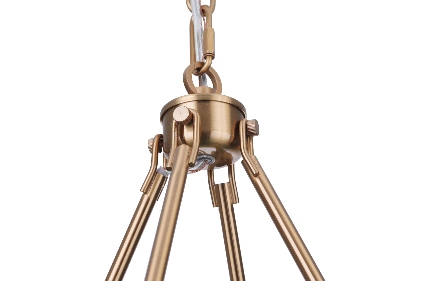 54326-SB - Larrson 6 Light 18" Wide Chandelier - Satin Brass