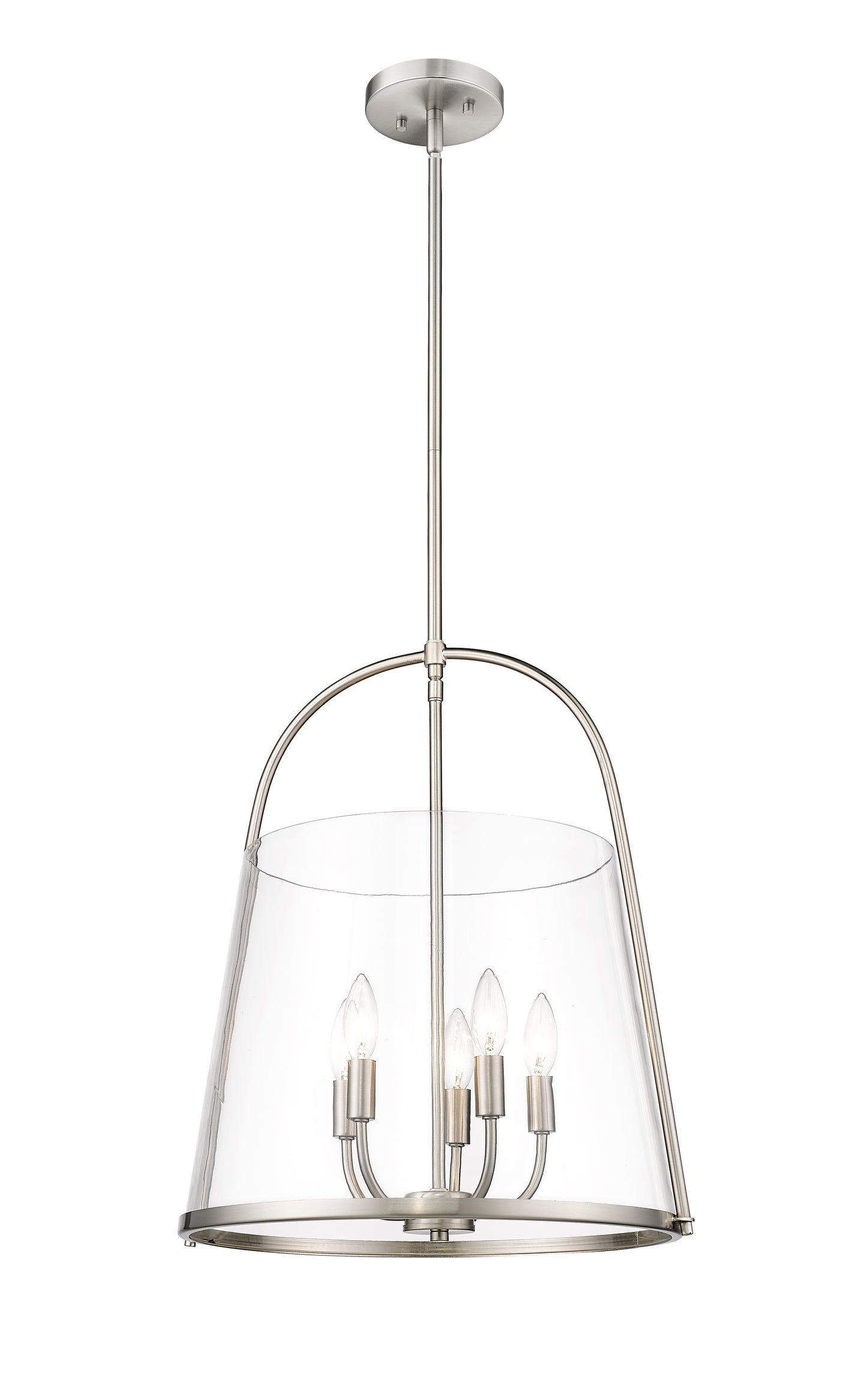 3041P18-BN - Archis 5 Light 18" Pendant - Brushed Nickel