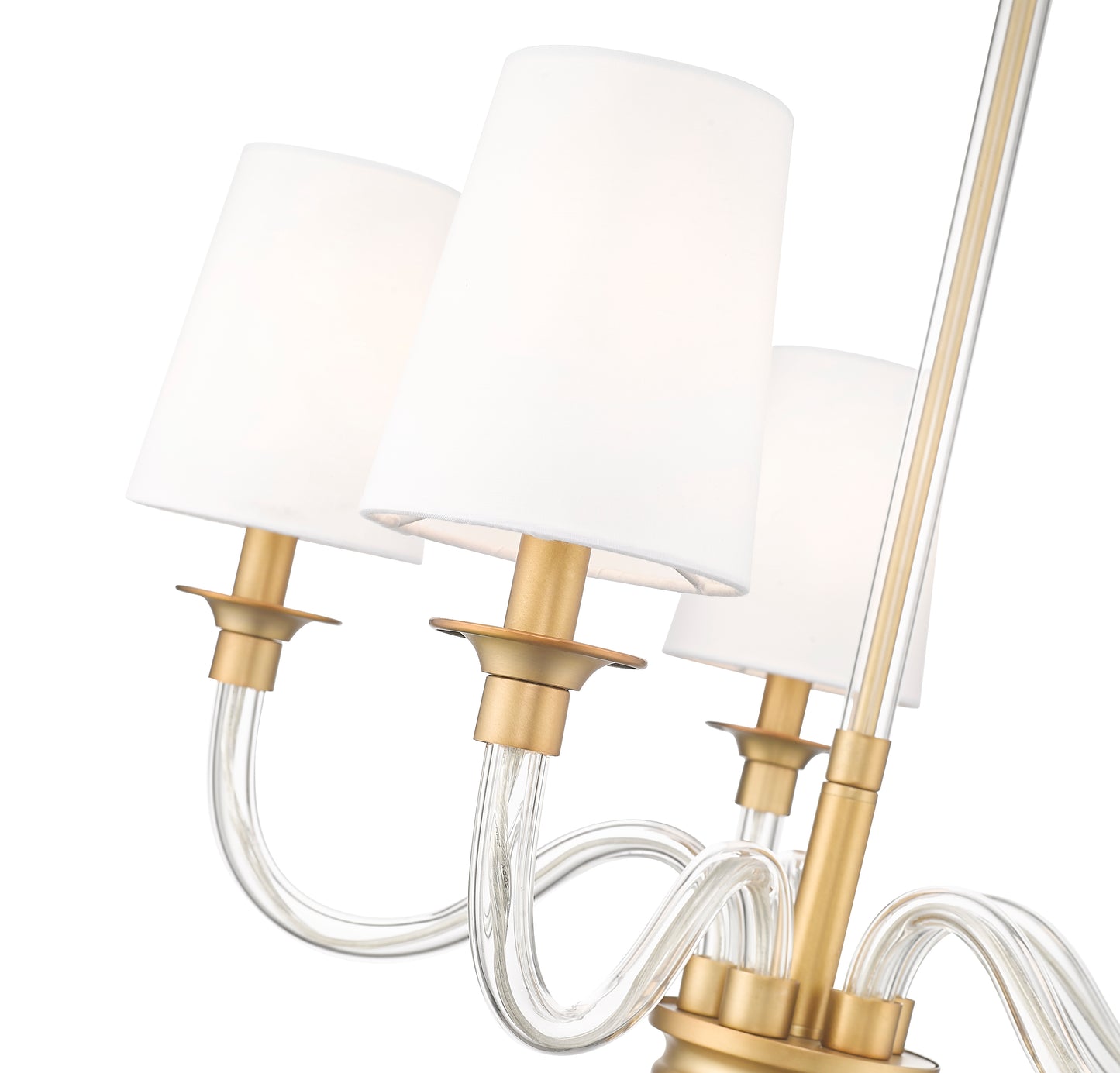 1950-5RB - Katerina 5 Light 24" Chandelier - Rubbed Brass