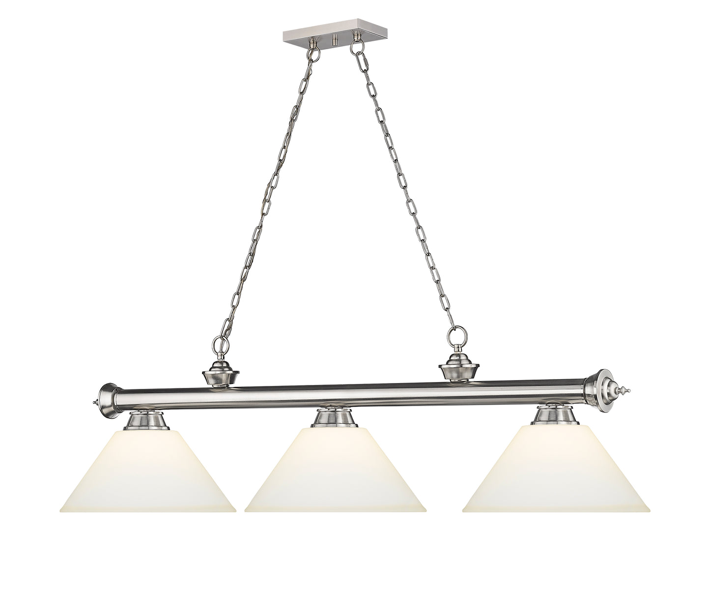 2306-3BN-AMO14 - Cordon 3 Light 57" Billiard - Brushed Nickel