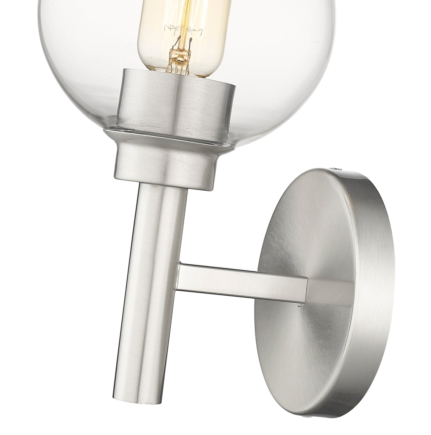 7502-1S-BN - Sutton 1 Light Wall 10" Sconce - Brushed Nickel