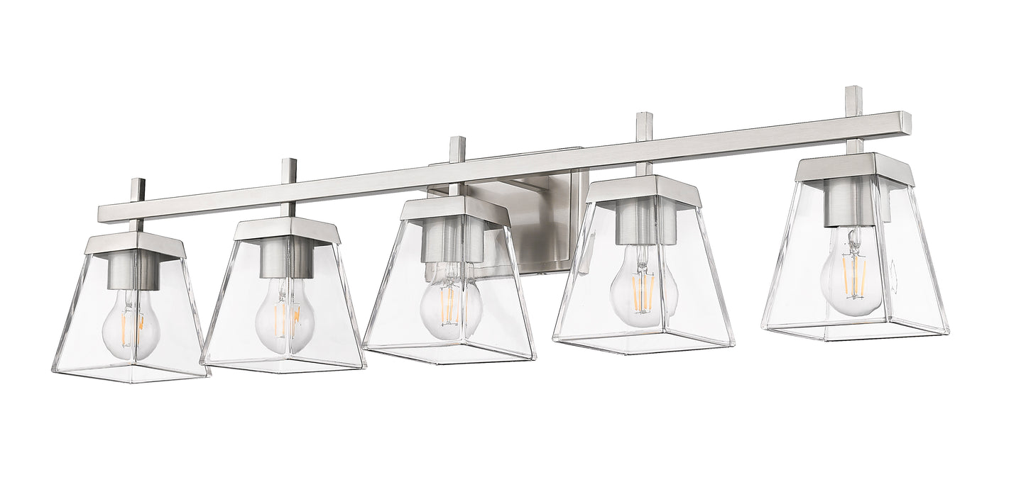 819-5V-BN - Lauren 5 Light 39" Vanity - Brushed Nickel