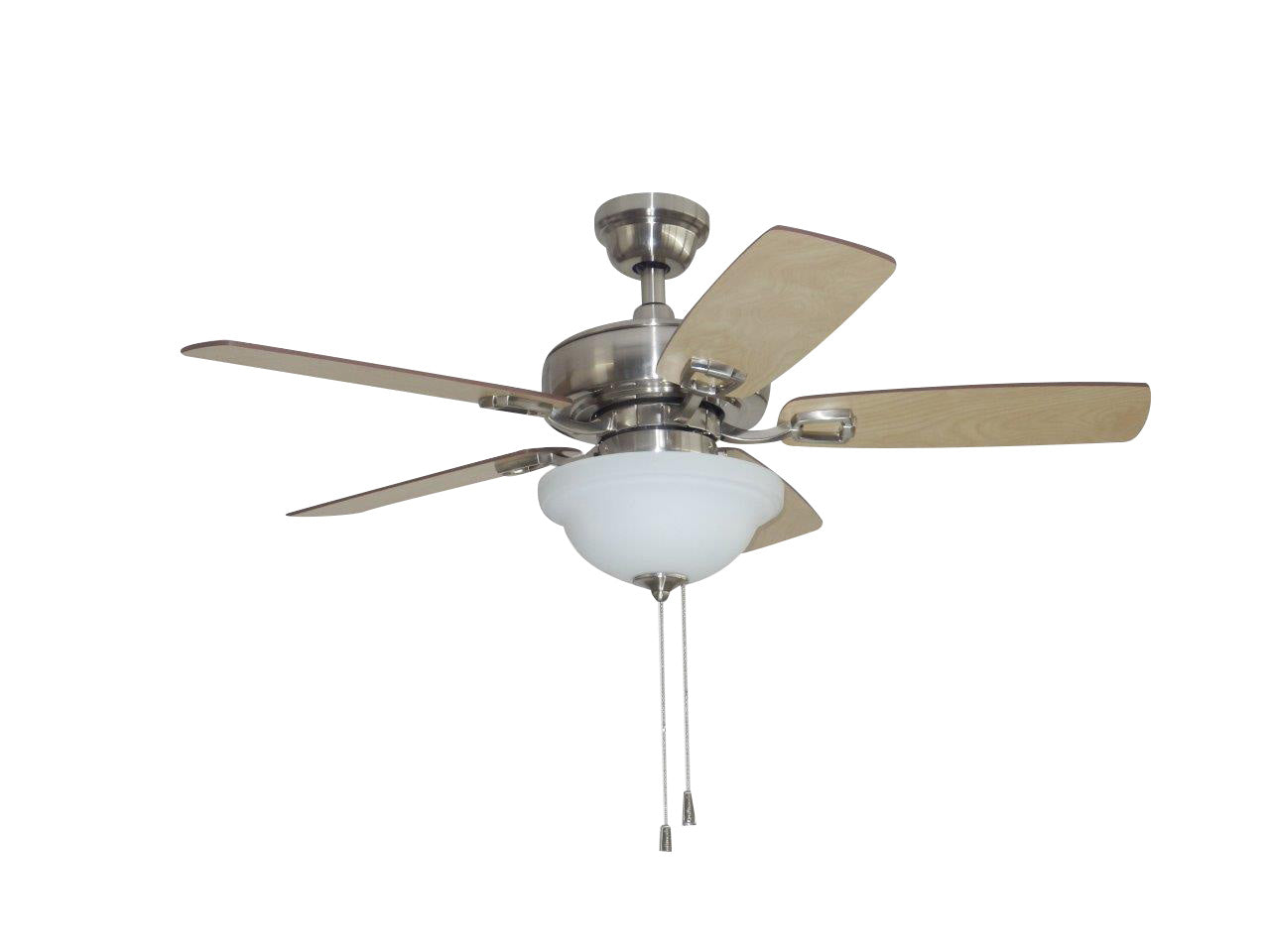 TCE42BNK5C1-C - Twist N Click 42" 5 Blade Ceiling Fan with Light Kit - Brushed Nickel