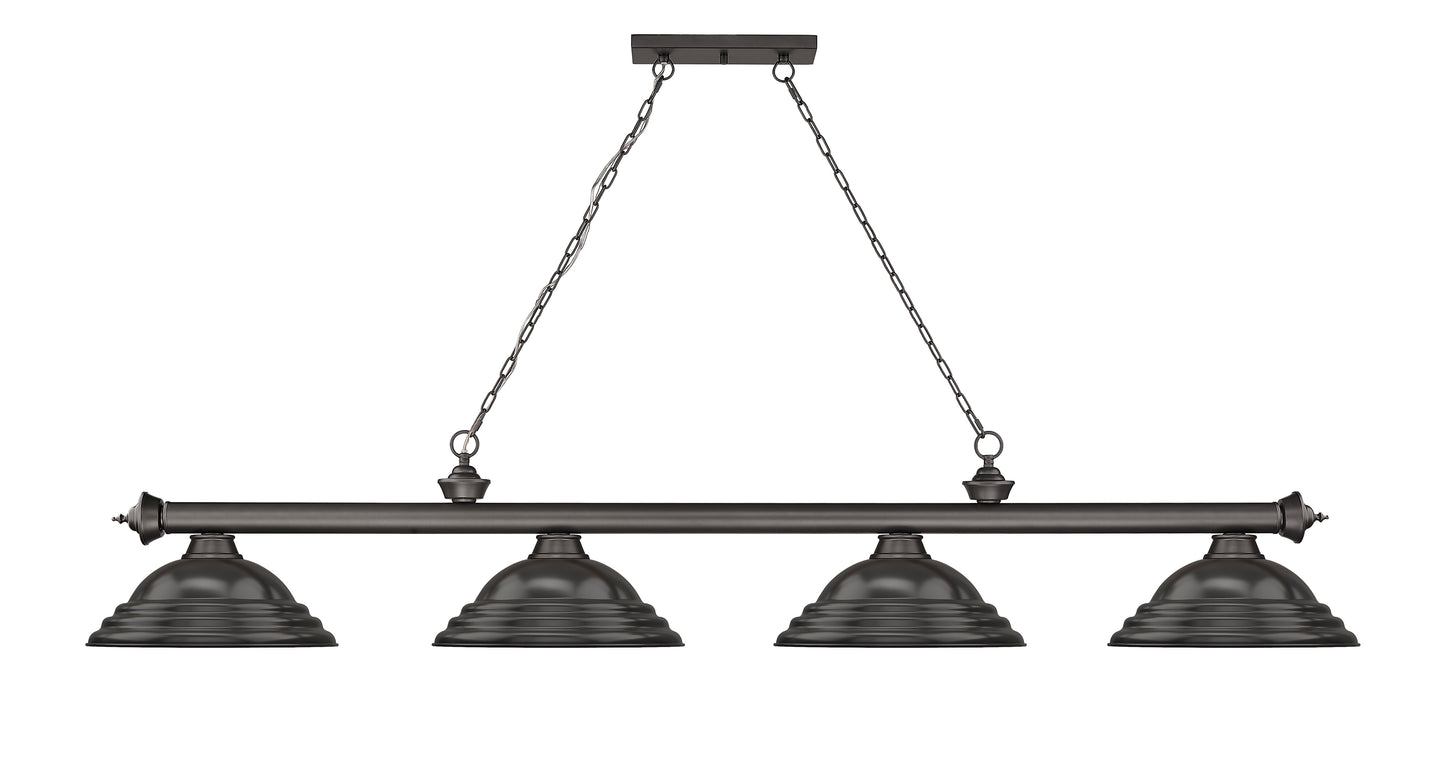 2306-4BRZ-SBRZ - Cordon 4 Light 82" Billiard - Bronze