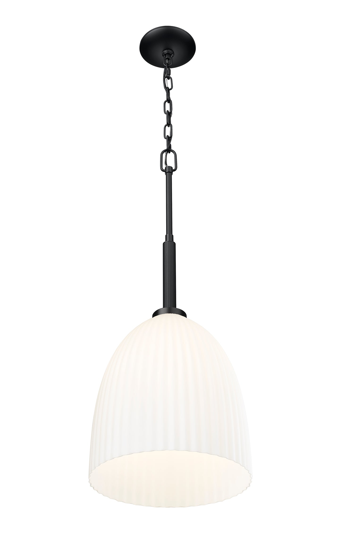 7518P11-MB - Naya 1 Light 12" Pendant - Matte Black