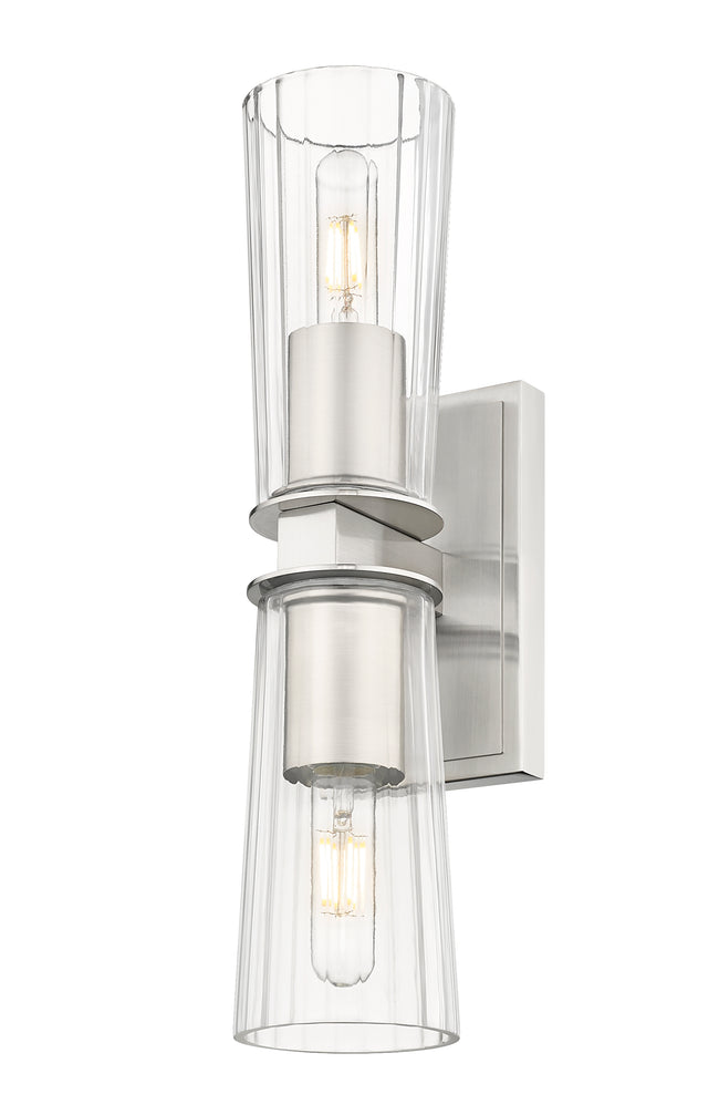 826-2S-BN - Titus 2 Light Wall 18" Sconce - Brushed Nickel