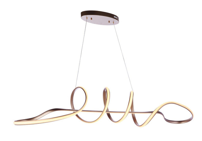 55770-CHB-LED - Pulse 1 Light 11.75" Wide Island Light - Champagne Brass
