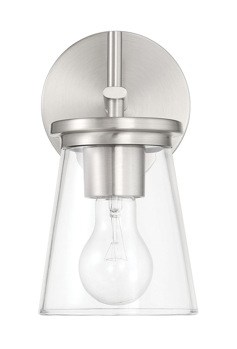 60401-BNK - Connell 1 Light 9.38" High Wall Sconce - Brushed Nickel