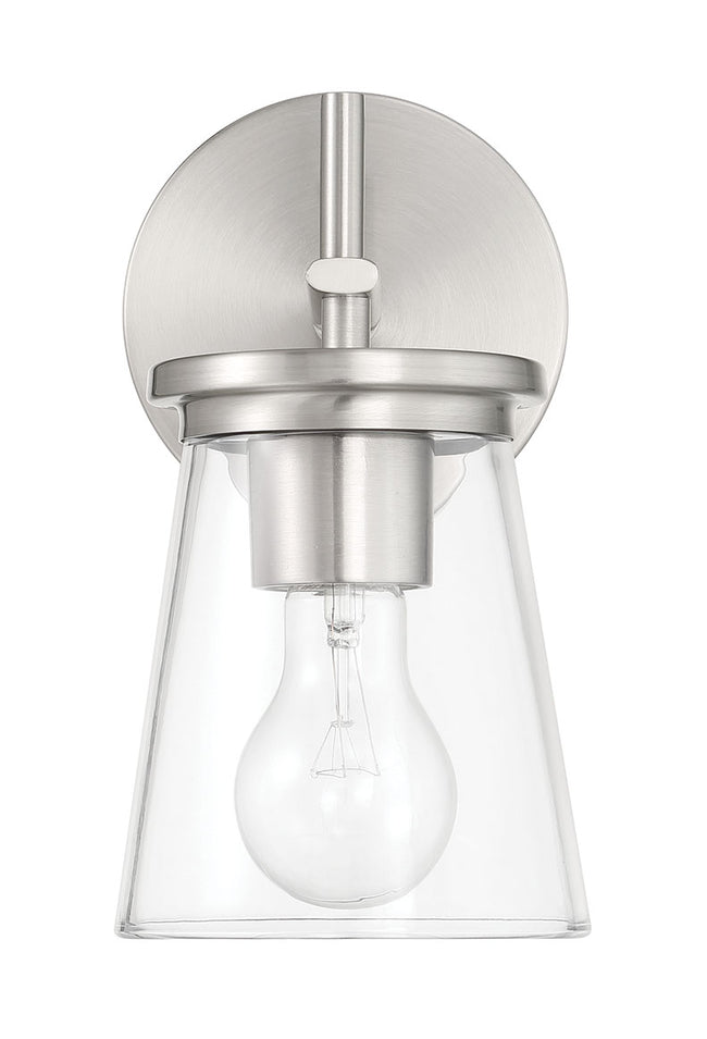 60401-BNK - Connell 1 Light 9.38" High Wall Sconce - Brushed Nickel