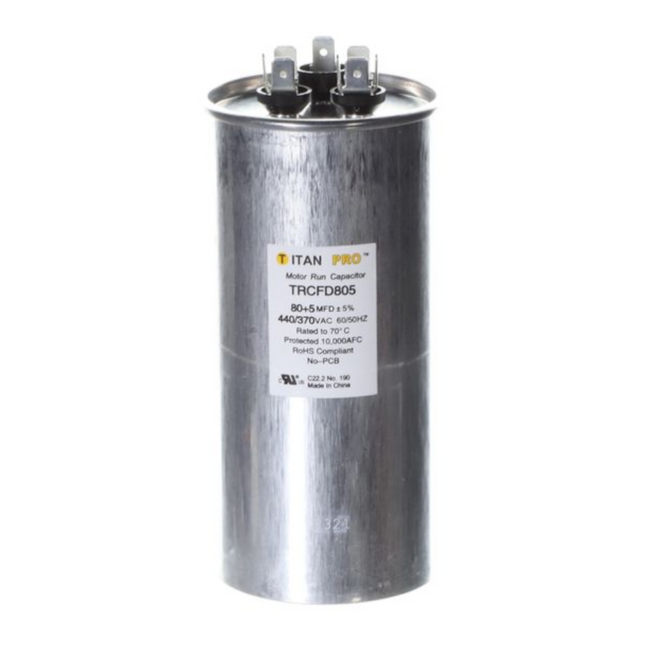 TRCFD805 - TITAN PRO CAPACITOR 80+5 MFD 440/370V ROUND