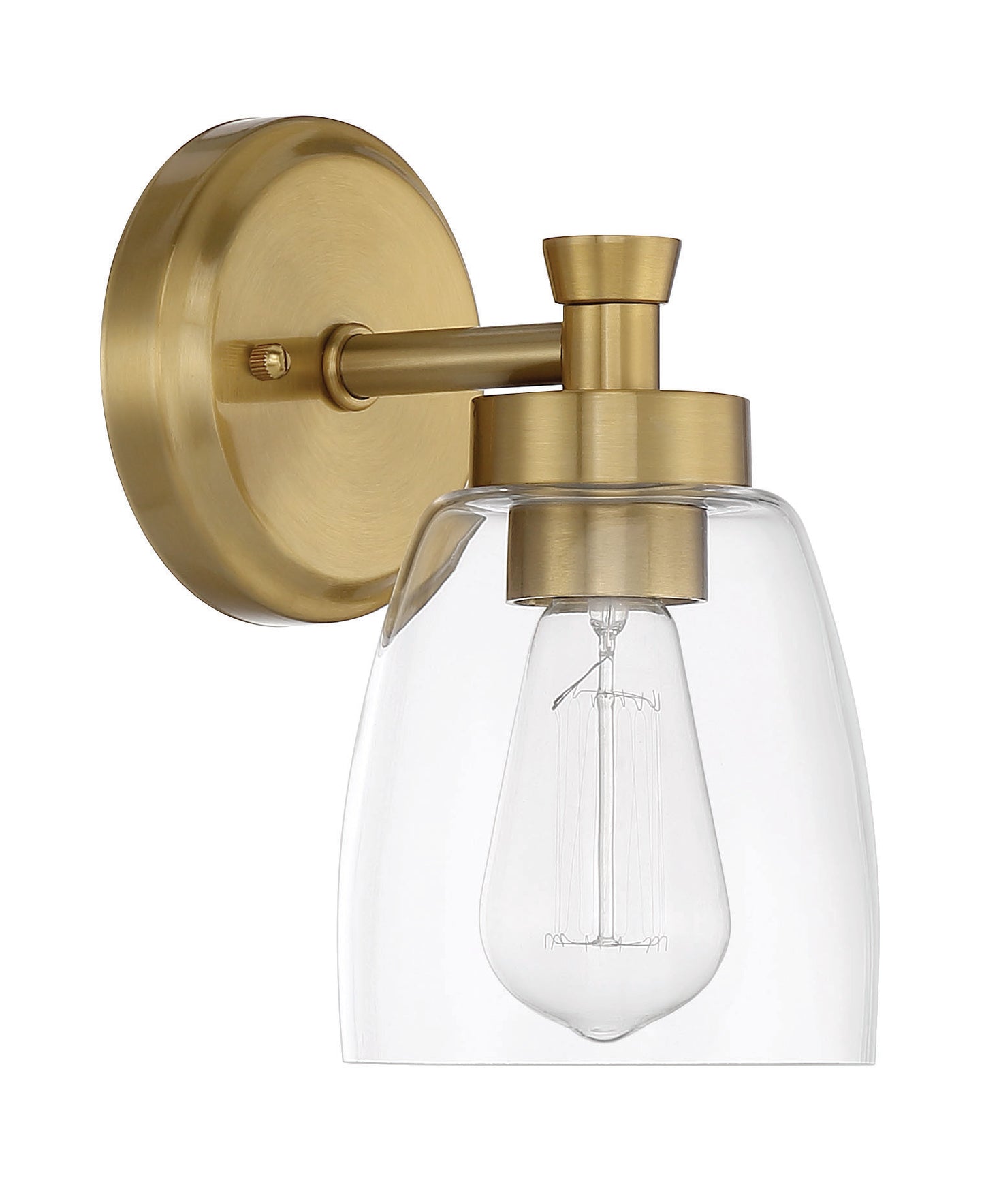 12705SB1 - Henning 1 Light 9.25" High Wall Sconce - Satin Brass