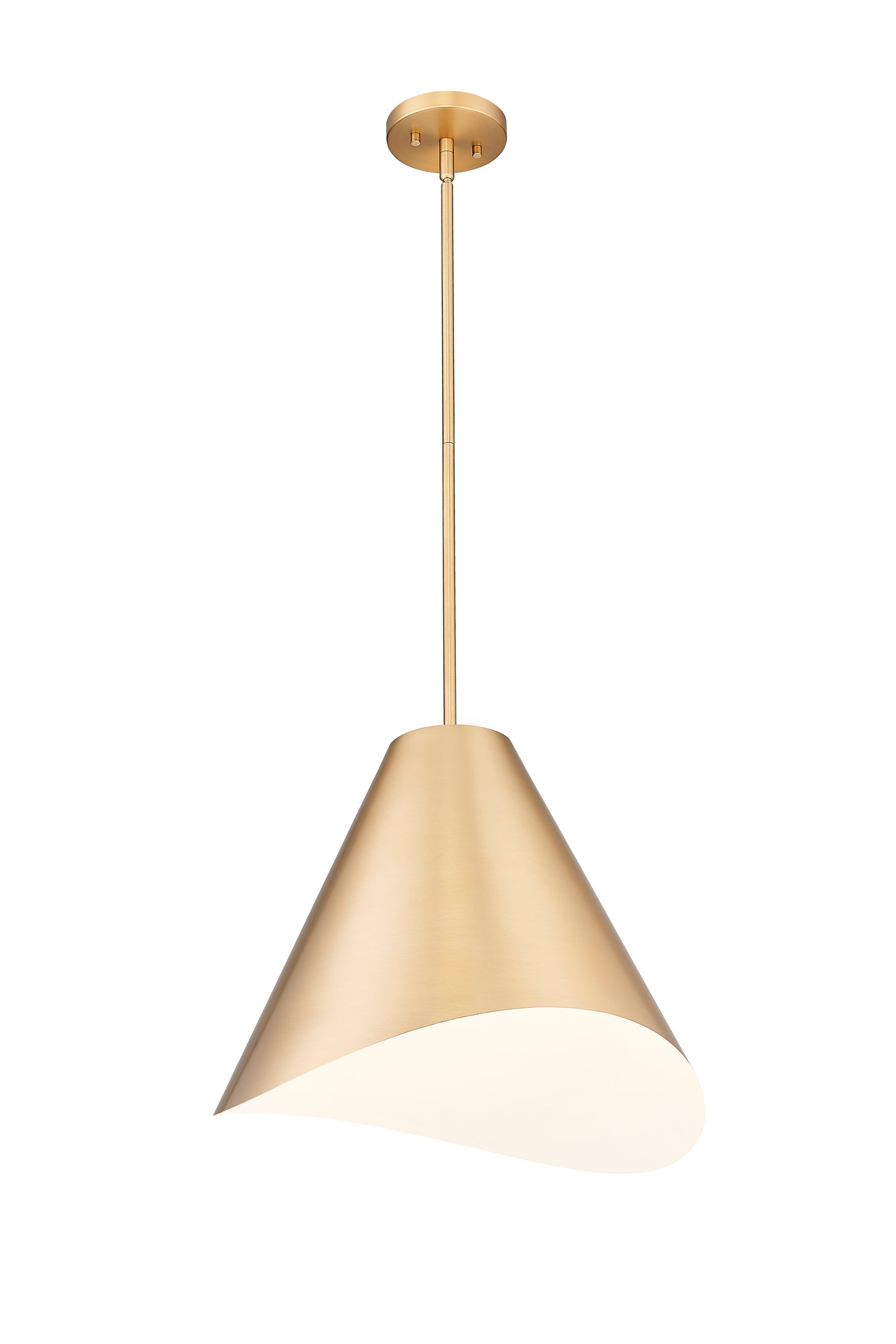 1952P18-MGLD - Aria 1 Light 18" Pendant - Modern Gold