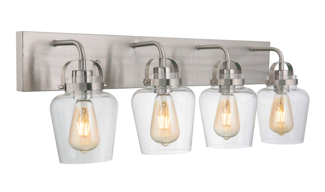 53504-BNK - Trystan 4 Light 30" Wide Vanity Light - Brushed Nickel
