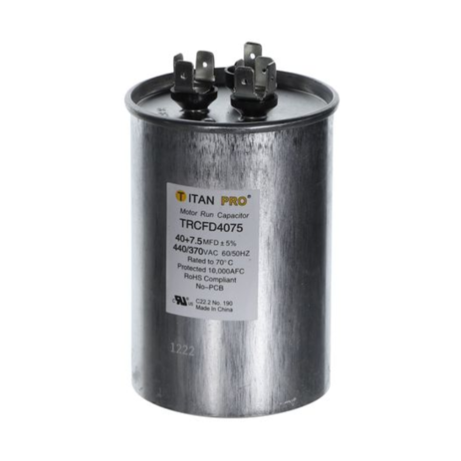 TRCFD4075 - TITAN PRO CAPACITOR 40+7.5 MFD 440/370V ROUND