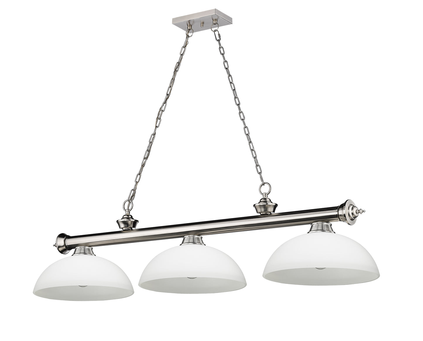 2306-3BN-DMO14 - Cordon 3 Light 57" Billiard - Brushed Nickel