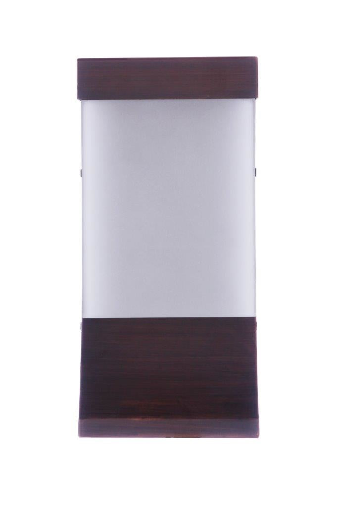 ZA5804-ABZ-LED - Vault 1 Light 12" High Outdoor Wall Lantern - Aged Bronze Brushed