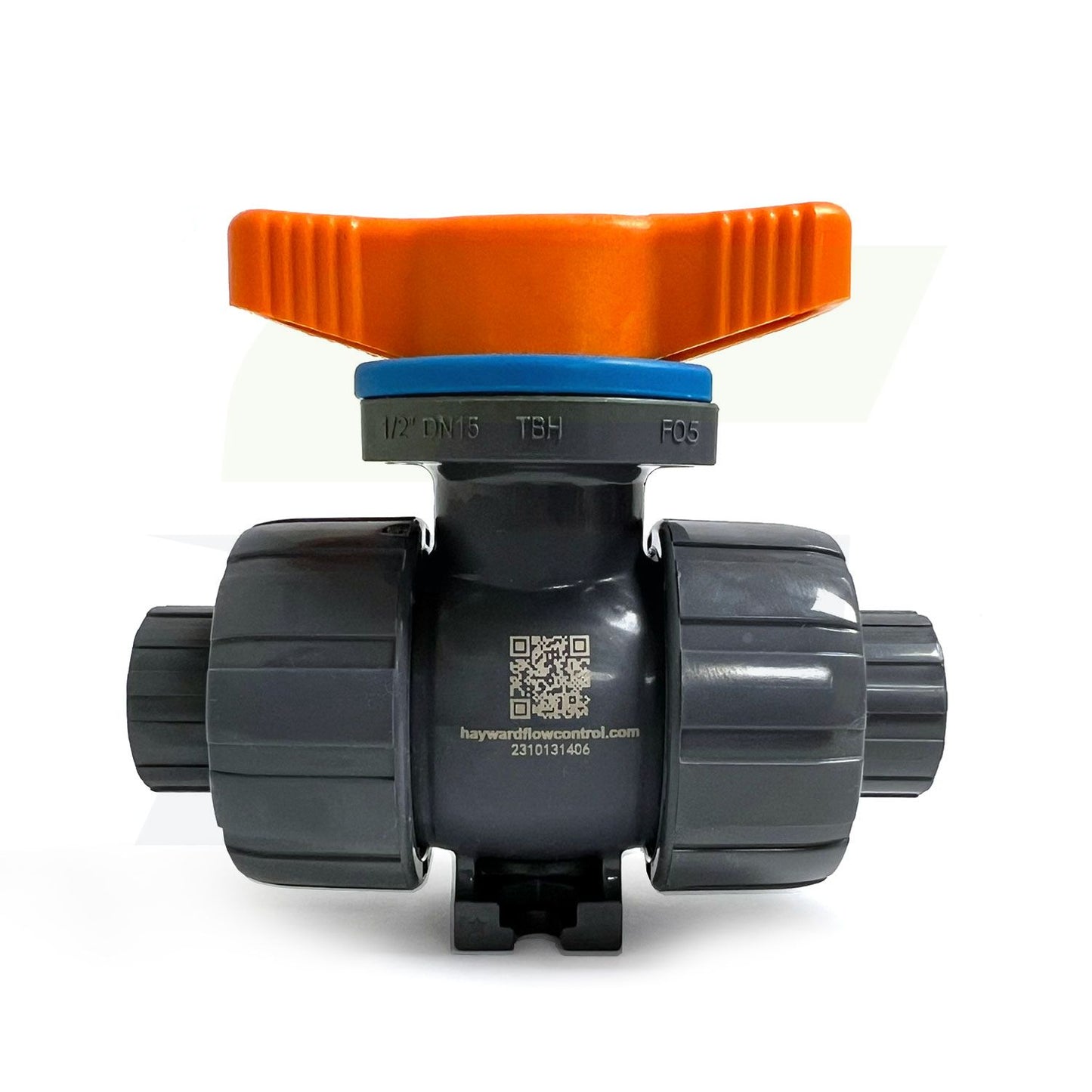 1/2" PVC TBH Series Ball Valve Socket or Threaded Ends - FPM Seals