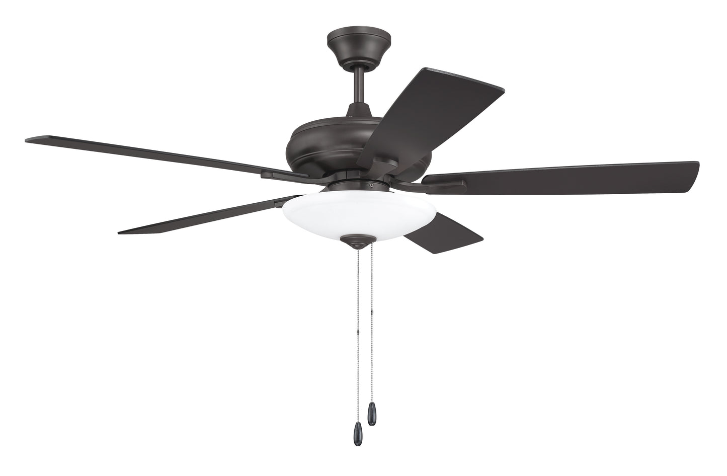 ECF111CBZ5-CBZWLN - Eos 3 Light Bowl 52" 5 Blade Ceiling Fan with Light Kit - Classic Bronze