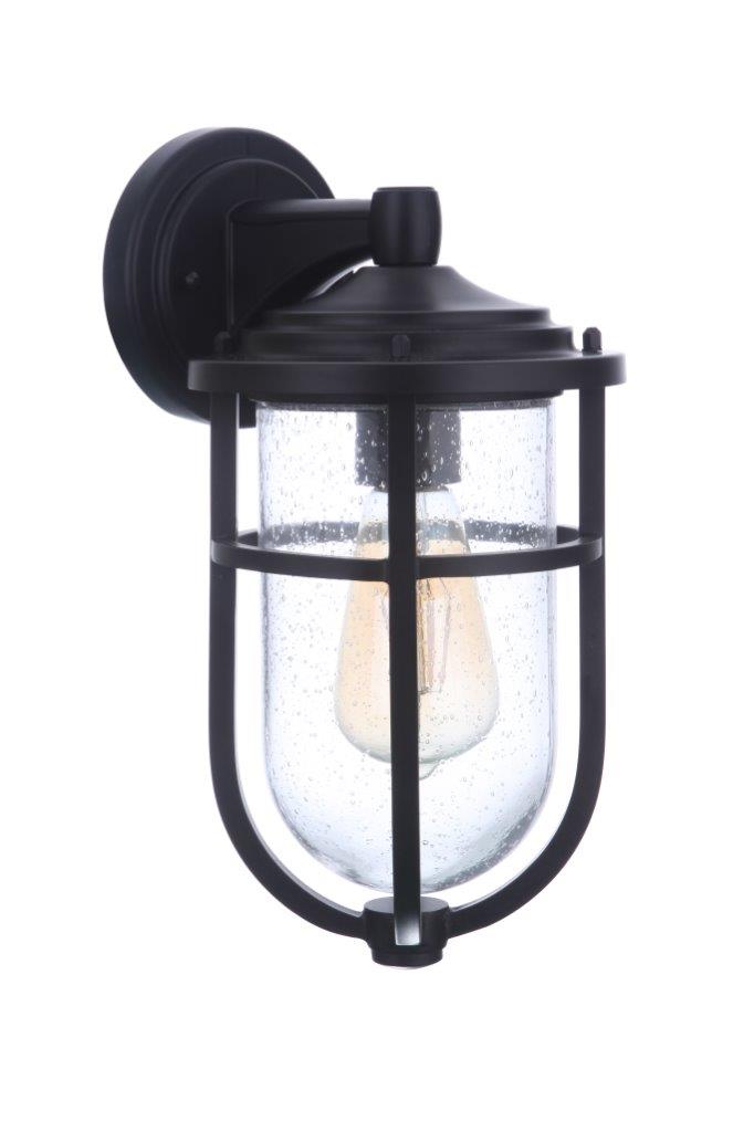 ZA4704-MN - Voyage 1 Light 13" High Outdoor Wall Lantern - Midnight