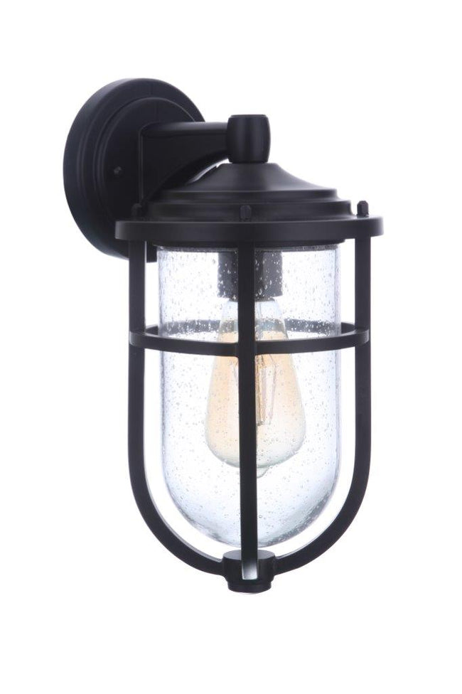ZA4704-MN - Voyage 1 Light 13" High Outdoor Wall Lantern - Midnight