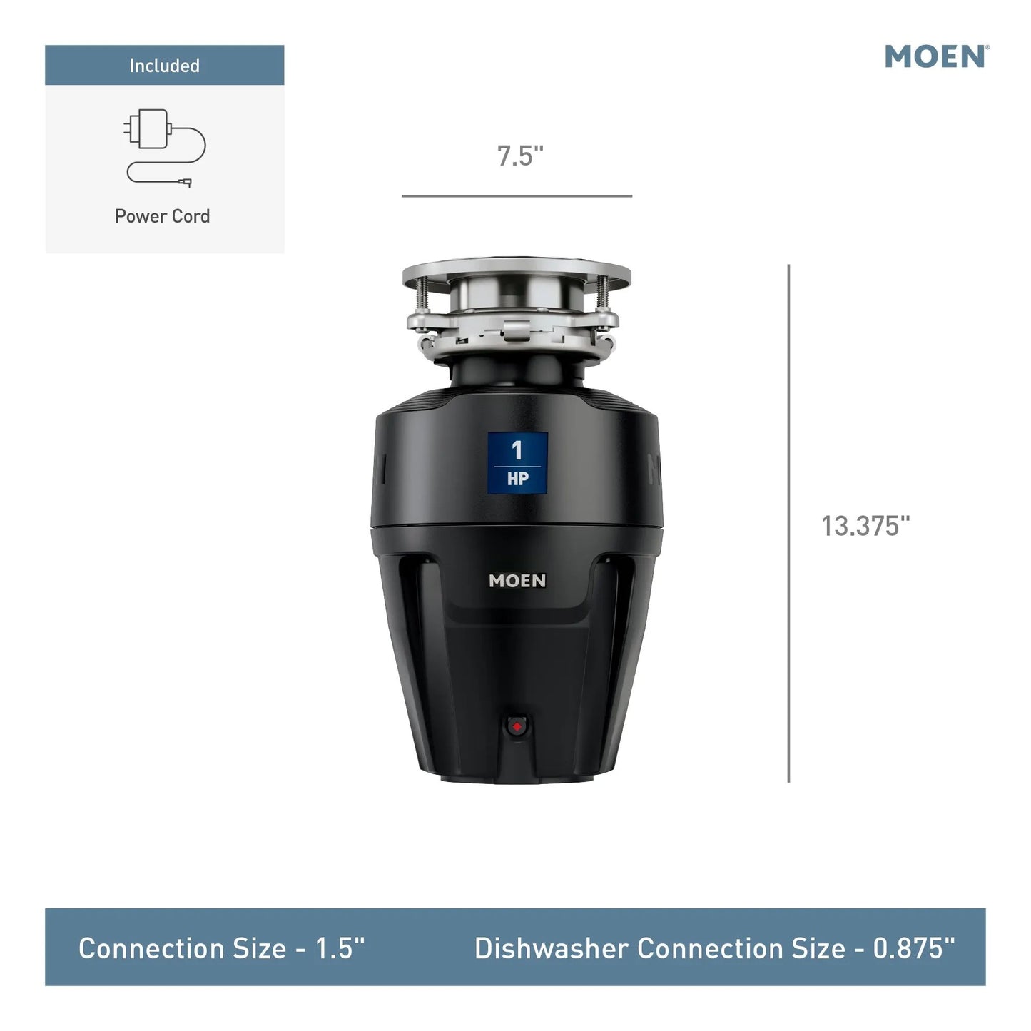 EX100C - 1 Horsepower EX Chef Series Garbage Disposal