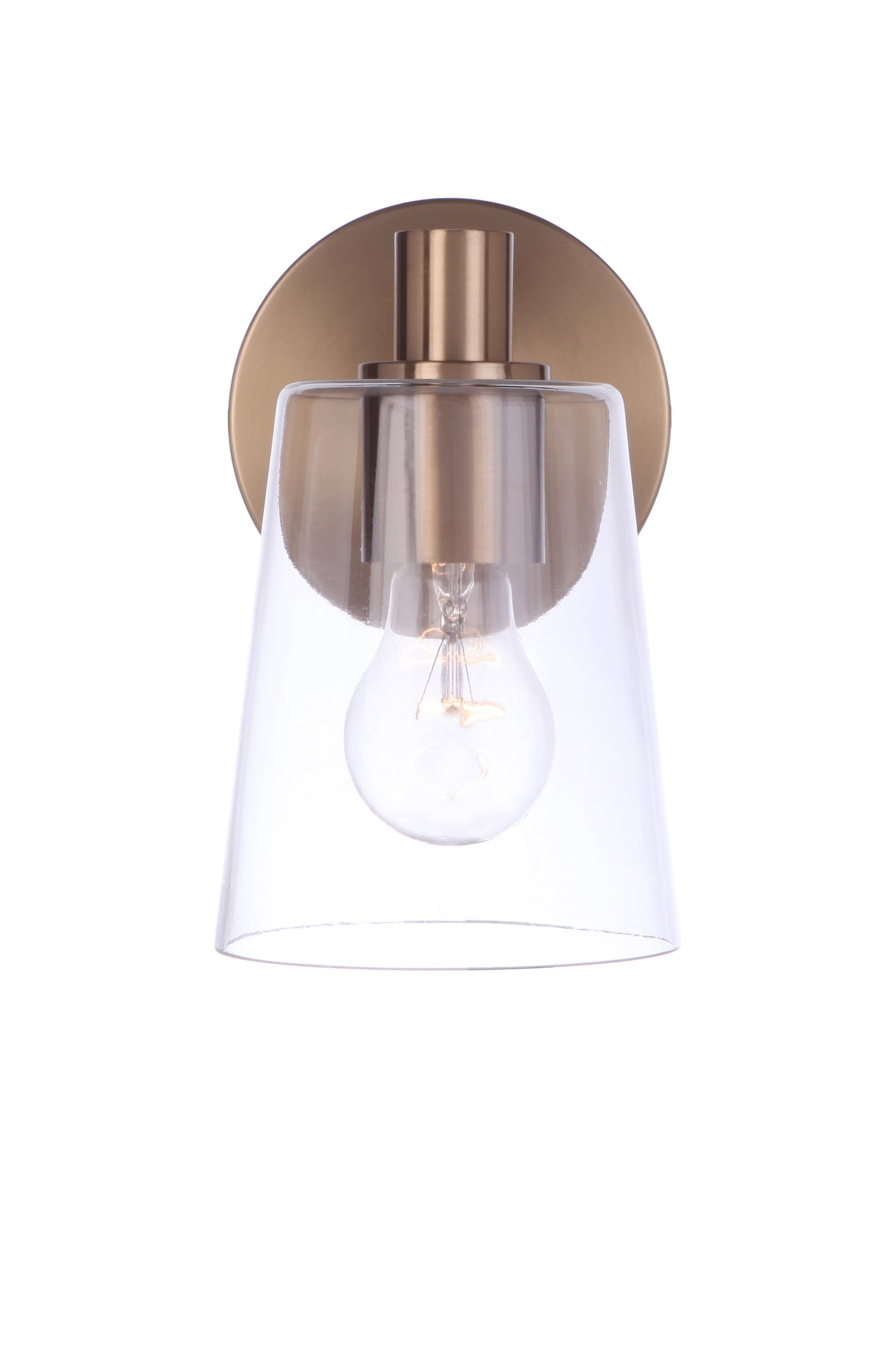 12605SB1 - Emilio 1 Light 8" High Wall Sconce - Satin Brass