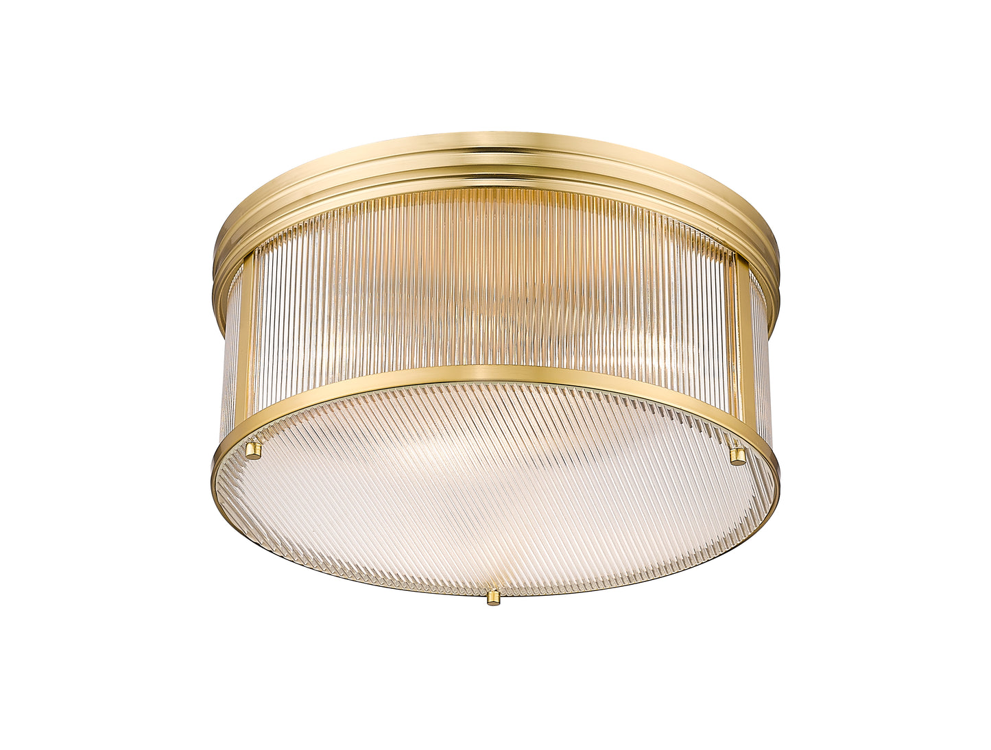 7504FR18-MGLD - Carnaby 4 Light Flush 18" Mount - Modern Gold
