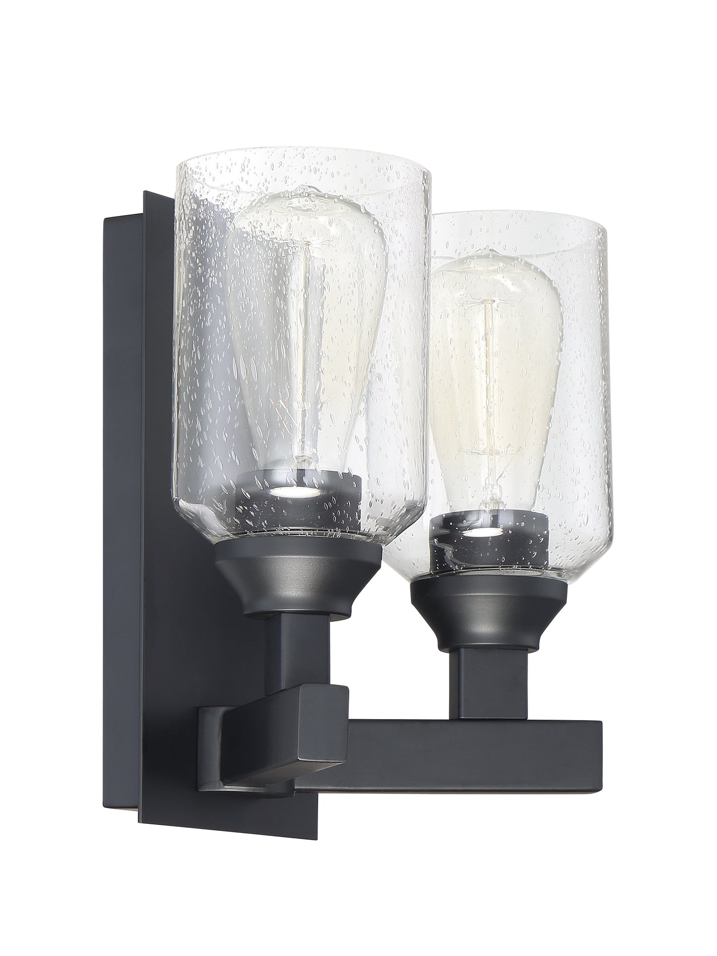 53162-FB - Chicago 2 Light 10" High Wall Sconce - Flat Black