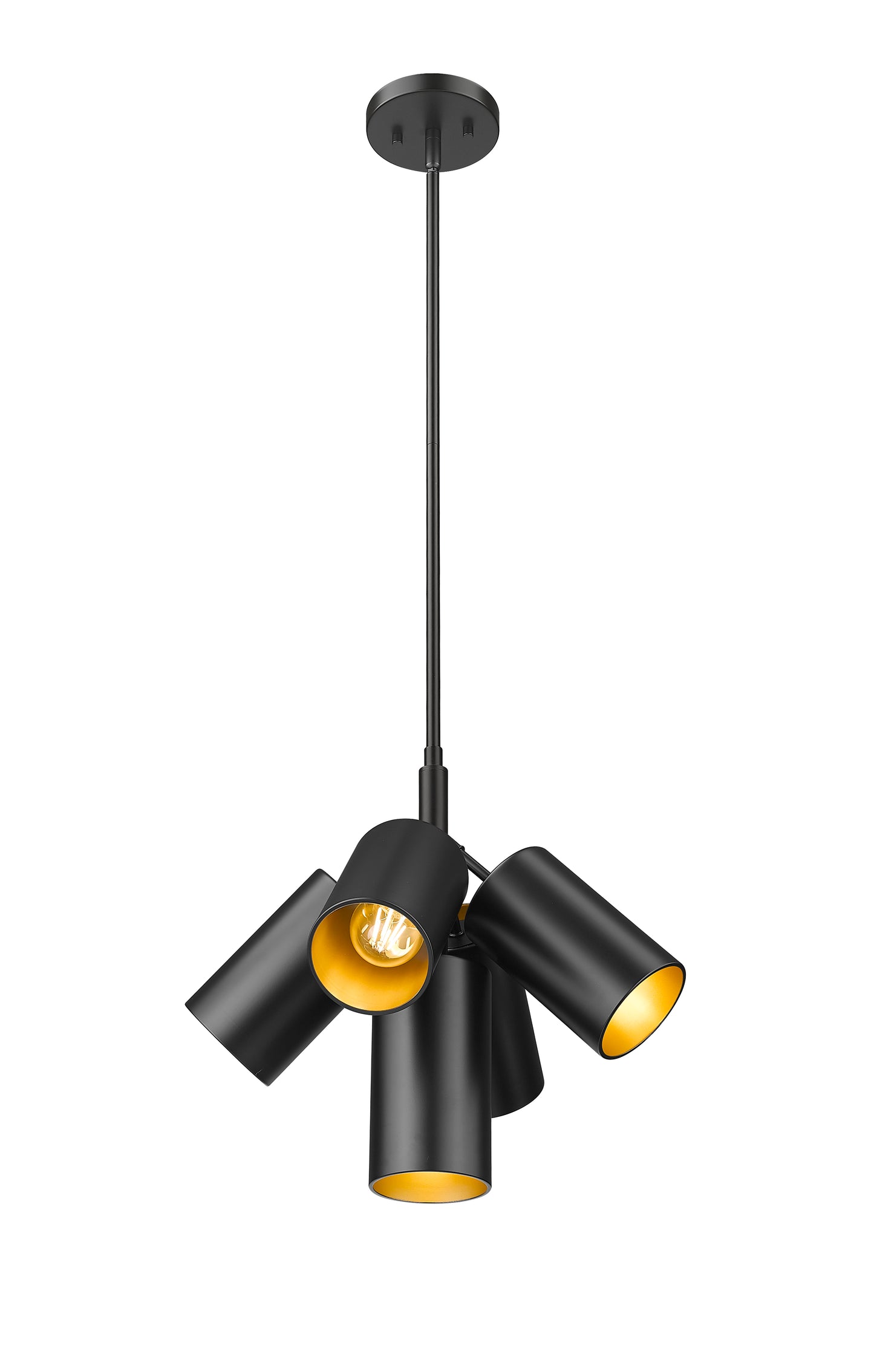 7520-5MB - Lumina 5 Light 17" Chandelier - Matte Black