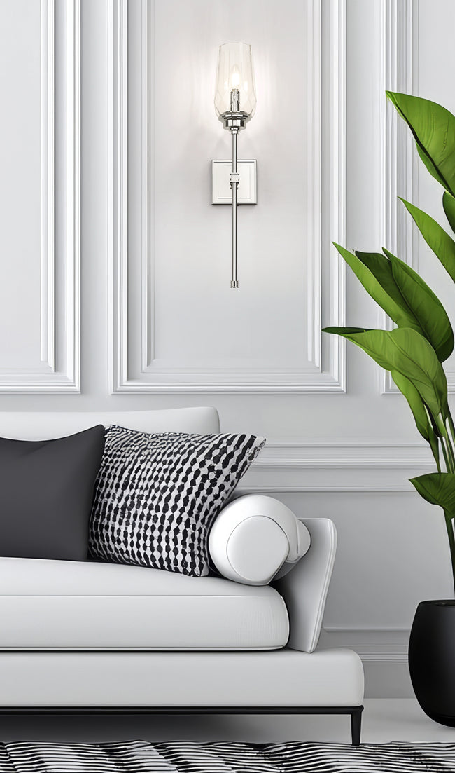 2015-1S-PN - Cosmo 1 Light Wall 25" Sconce - Polished Nickel