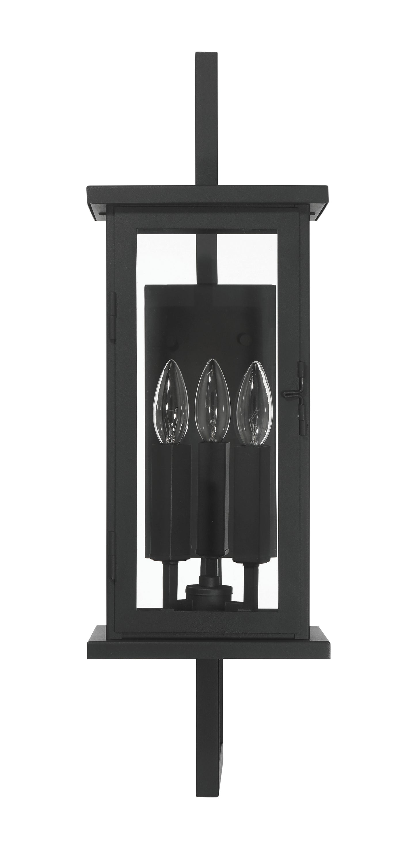 ZA8010-TB - Jordan 3 Light 25" High Outdoor Wall Lantern - Textured Black