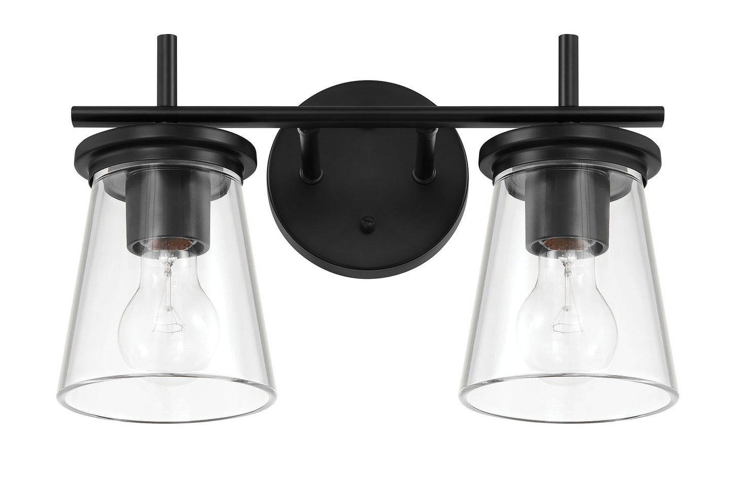 60402-FB - Connell 2 Light 14.5" Wide Vanity Light - Flat Black
